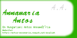 annamaria antos business card